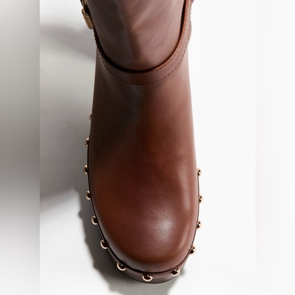 H&M knee high boots studded 7 - Picture 4 of 5